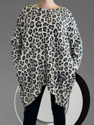 Μπλουζοφόρεμα με λεοπάρ print