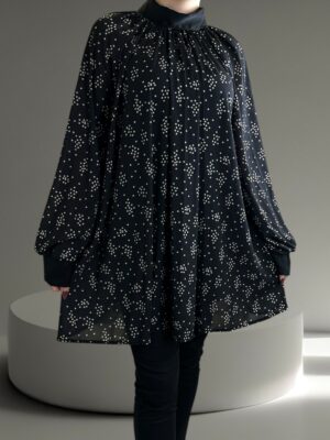 Πουκάμισο με φιόγκο πίσω για κομψές εμφανίσεις<br/><small class="dmm_sku">Κωδικός προϊόντος: 8362-μαυρο</small>