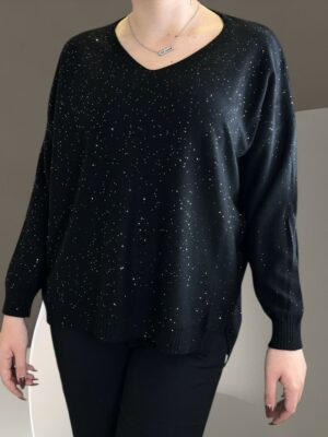 Κομψό πουλόβερ με V neckline