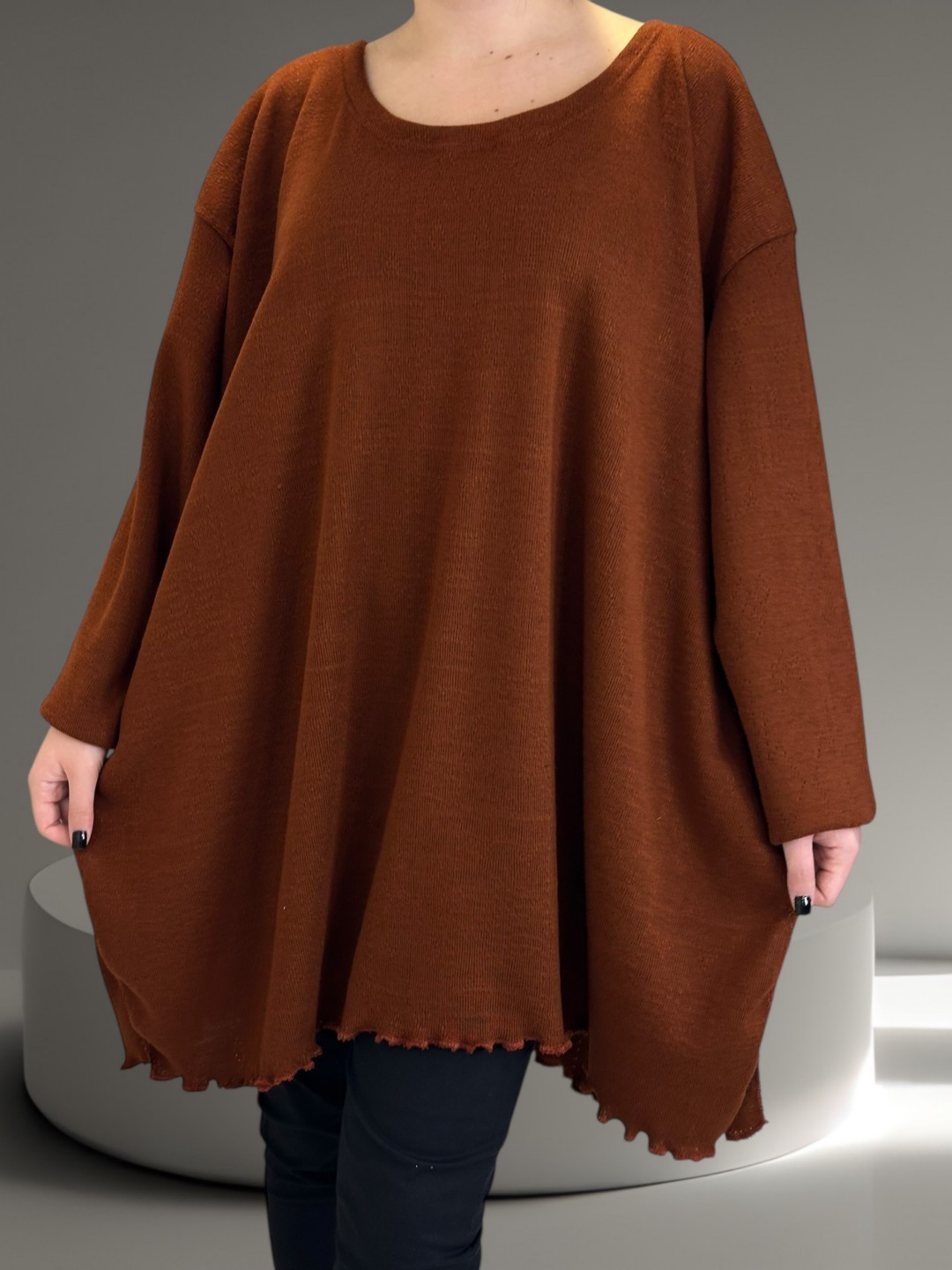 Μπλουζοφόρεμα σε απόχρωση κεραμιδί Μπλουζοφόρεμα σε απόχρωση κεραμιδί