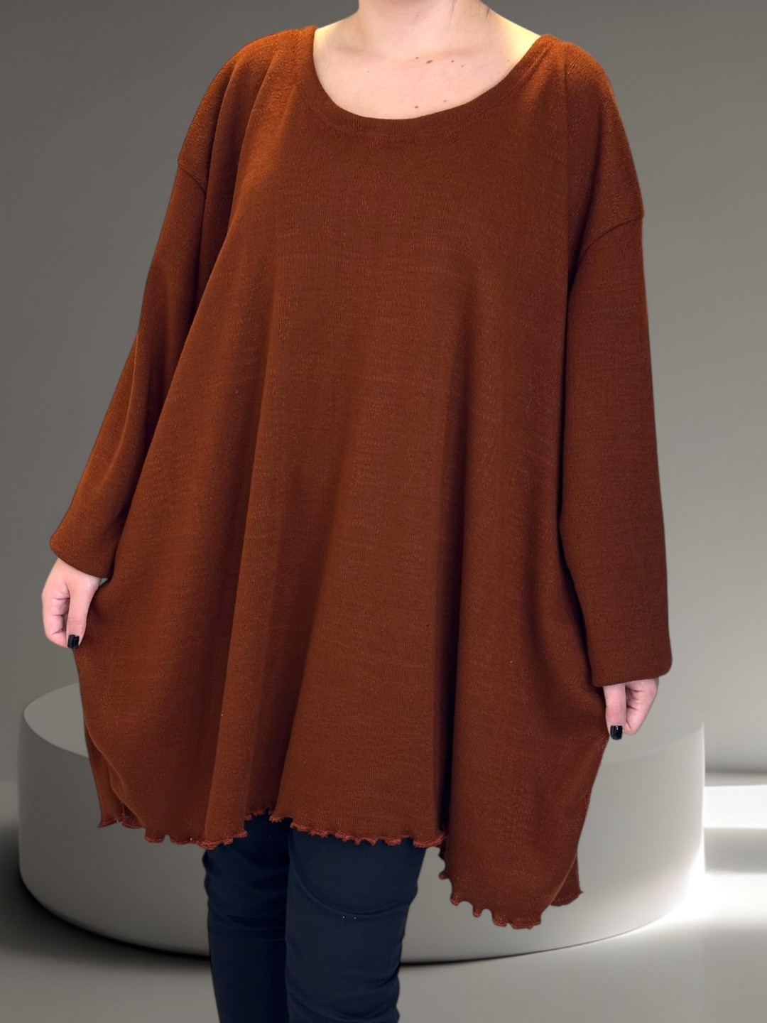 Μπλουζοφόρεμα σε απόχρωση κεραμιδί Μπλουζοφόρεμα σε απόχρωση κεραμιδί