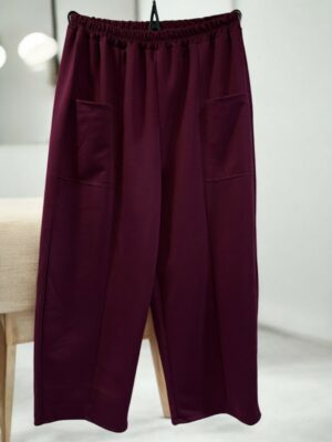 Άνετο Σαλβάρι με Τσέπες για Καθημερινά Looks<br/><small class="dmm_sku">Κωδικός προϊόντος: 8212-μπορντο</small>