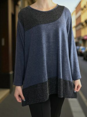 Μπλούζα με διακριτική λάμψη lurex