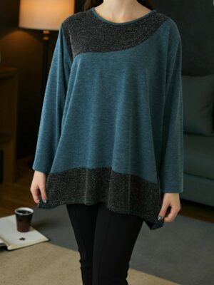 Μπλούζα με διακριτική λάμψη lurex