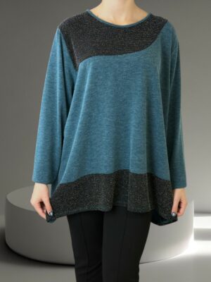 Μπλούζα με διακριτική λάμψη lurex