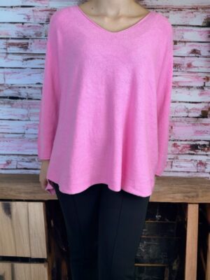 Πουλόβερ με V λαιμόκοψη και μοντέρνα γραμμή