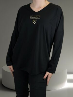 Μπλούζα  με χρυσά γράμματα