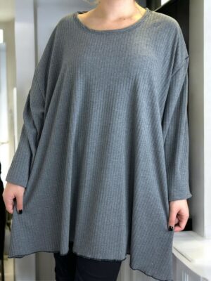 Μπλουζοφόρεμα<br/><small class="dmm_sku">Κωδικός προϊόντος: 8393-γκρι</small>