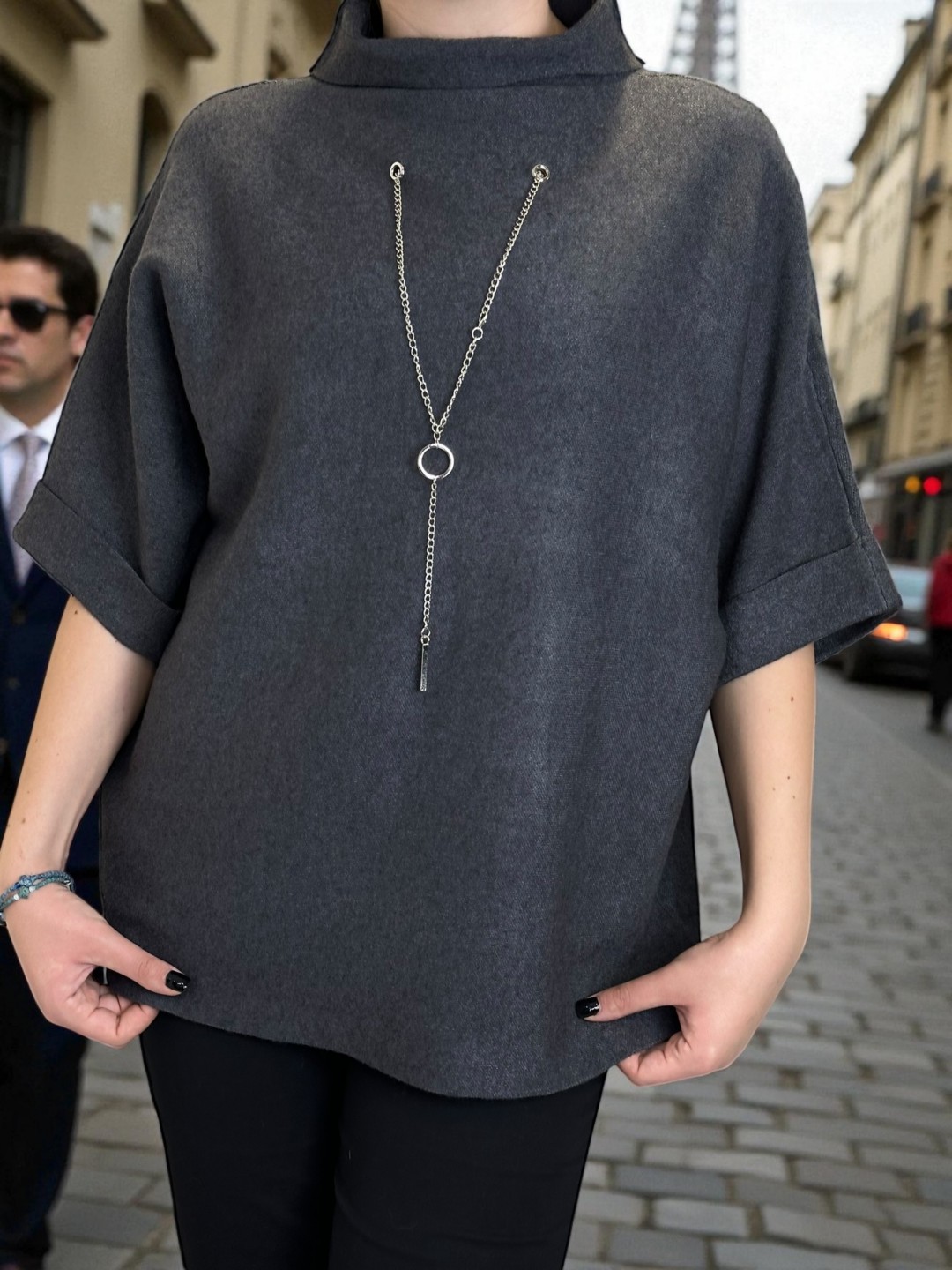 Πλεκτό Πουλόβερ με Κολιέ Ready to Wear Πλεκτό Πουλόβερ με Κολιέ Ready to Wear