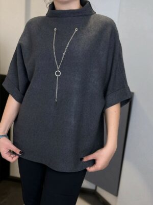 Πλεκτό Πουλόβερ με Κολιέ Ready to Wear