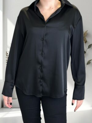 Πουκάμισα  Σατέν<br/><small class="dmm_sku">Κωδικός προϊόντος: 8399-μαυρο</small>