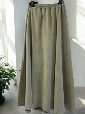 Φούστα κοτλέ με λάστιχο για καθημερινό στιλ