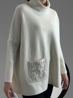 Ζιβάγκο με εντυπωσιακή τσέπη παγιέτας