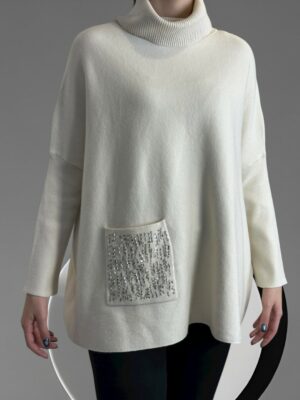 Ζιβάγκο με εντυπωσιακή τσέπη παγιέτας