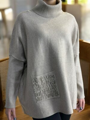 Ζιβάγκο με εντυπωσιακή τσέπη παγιέτας