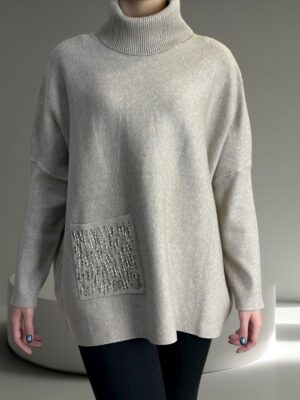 Ζιβάγκο με εντυπωσιακή τσέπη παγιέτας