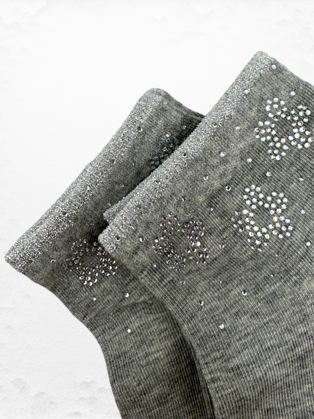 Κάλτσες με Στρας Λουλουδάτο Στυλ Κάλτσες με Στρας Λουλουδάτο Στυλ