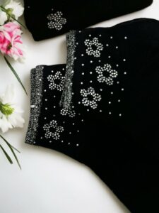 Κάλτσες με Στρας Λουλουδάτο Στυλ