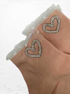 Καλτσες Καρδούλα Shine<br/><small class="dmm_sku">Κωδικός προϊόντος: 8518-ροζ</small>