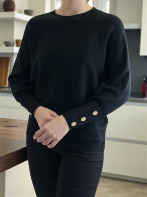 Μπλούζα με Μοντέρνες Λεπτομέρειες Κουμπιών