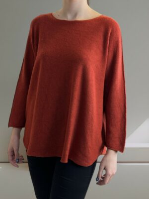 Πουλόβερ με Απαλή Στρογγυλή Λαιμόκοψη