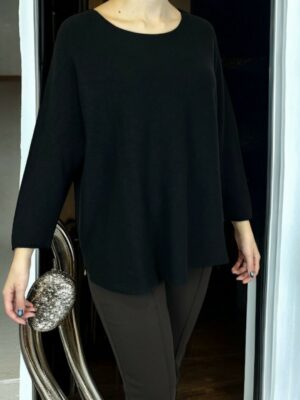 Πουλόβερ με Απαλή Στρογγυλή Λαιμόκοψη