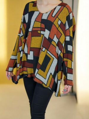 Ελαφριά Μπλούζα με Θηλυκή V Γραμμή