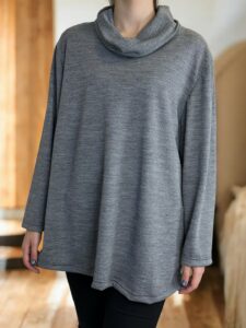 Σικάτη Μπλούζα με Χαλαρή Ζιβάγκο Λαιμόκοψη