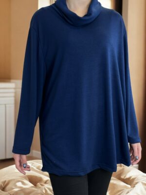 Σικάτη Μπλούζα με Χαλαρή Ζιβάγκο Λαιμόκοψη