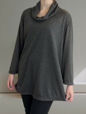 Σικάτη Μπλούζα με Χαλαρή Ζιβάγκο Λαιμόκοψη