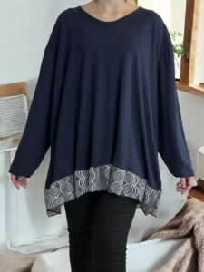 Μπλούζα με Δαντελένιο Τελείωμα