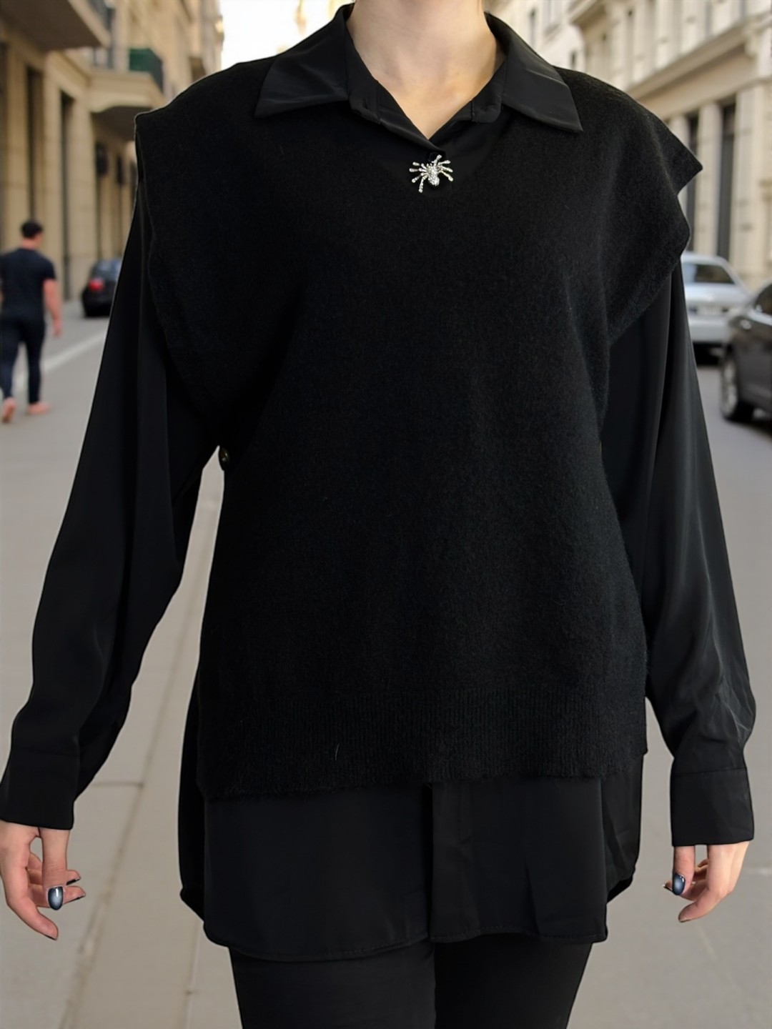 Minimal Πλεκτό Γιλέκο Λεπτής Υφής Minimal Πλεκτό Γιλέκο Λεπτής Υφής