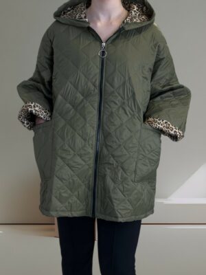 Μπουφάν Ελαφρύ με Εντυπωσιακή Λεοπάρ Φόδρα