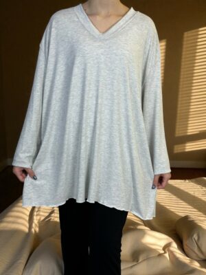 Μπλούζα Ελαστική με V για Καθημερινή Κομψότητα