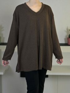 Μπλούζα Ελαστική με V για Καθημερινή Κομψότητα