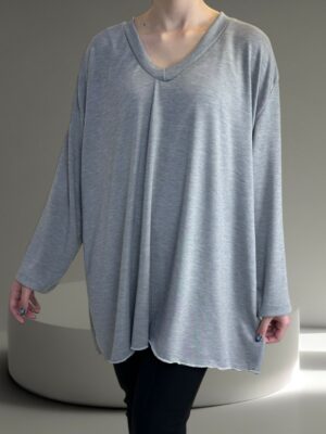 Μπλούζα Ελαστική με V για Καθημερινή Κομψότητα<br/><small class="dmm_sku">Κωδικός προϊόντος: 8571-ποντικι</small>