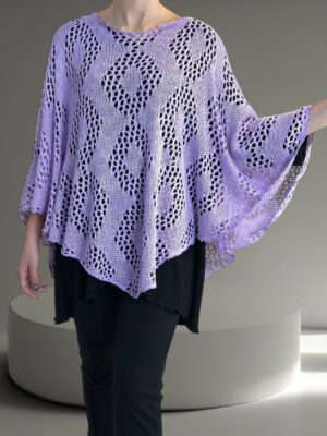 Δικτυωτή Λιλά Κάπα για Κομψό Layering