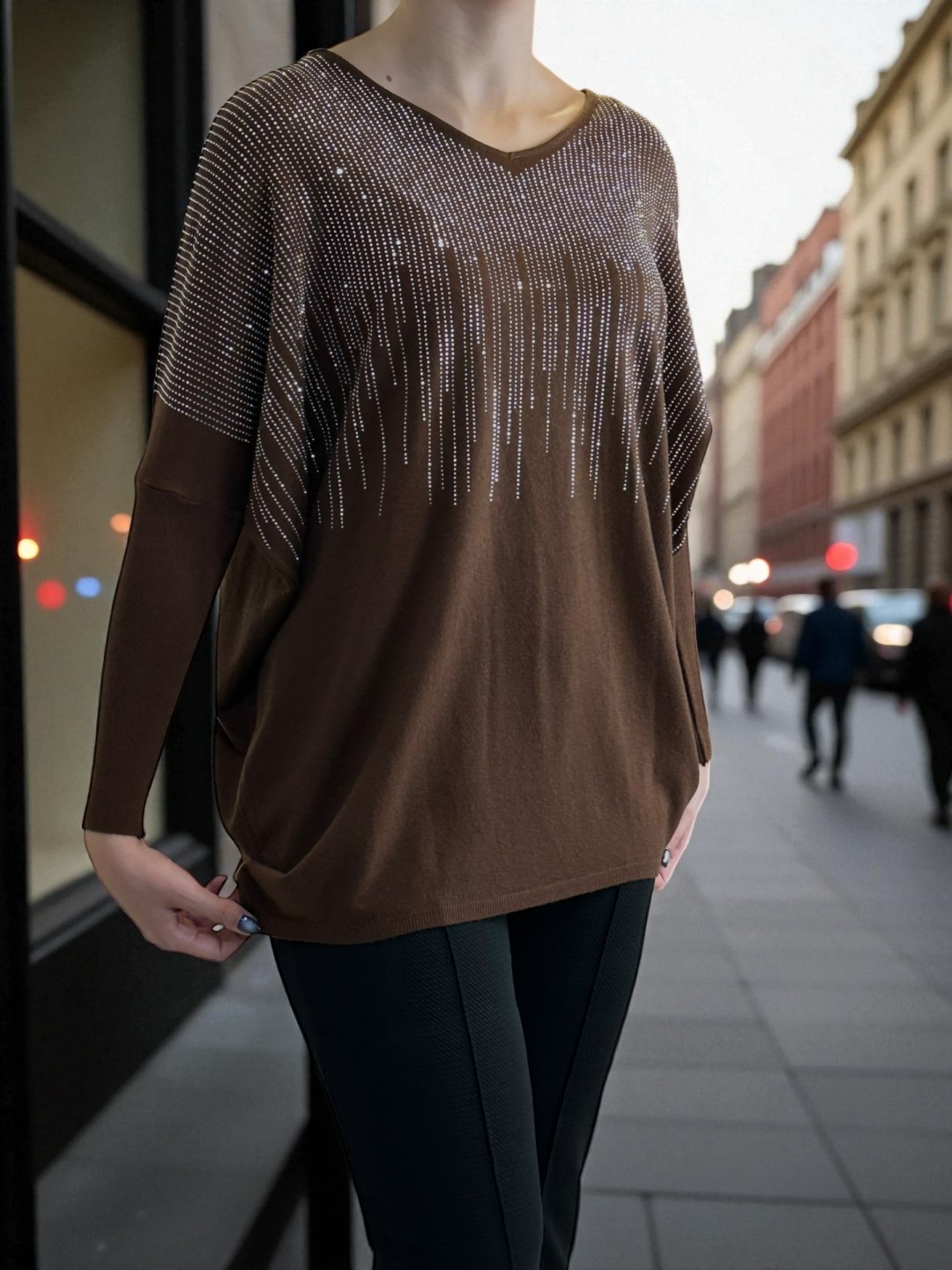 Πουλόβερ με Στρας για Λαμπερό Στυλ Πουλόβερ με Στρας για Λαμπερό Στυλ