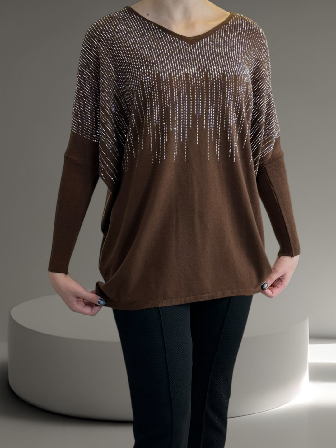 Πουλόβερ με Στρας για Λαμπερό Στυλ Πουλόβερ με Στρας για Λαμπερό Στυλ