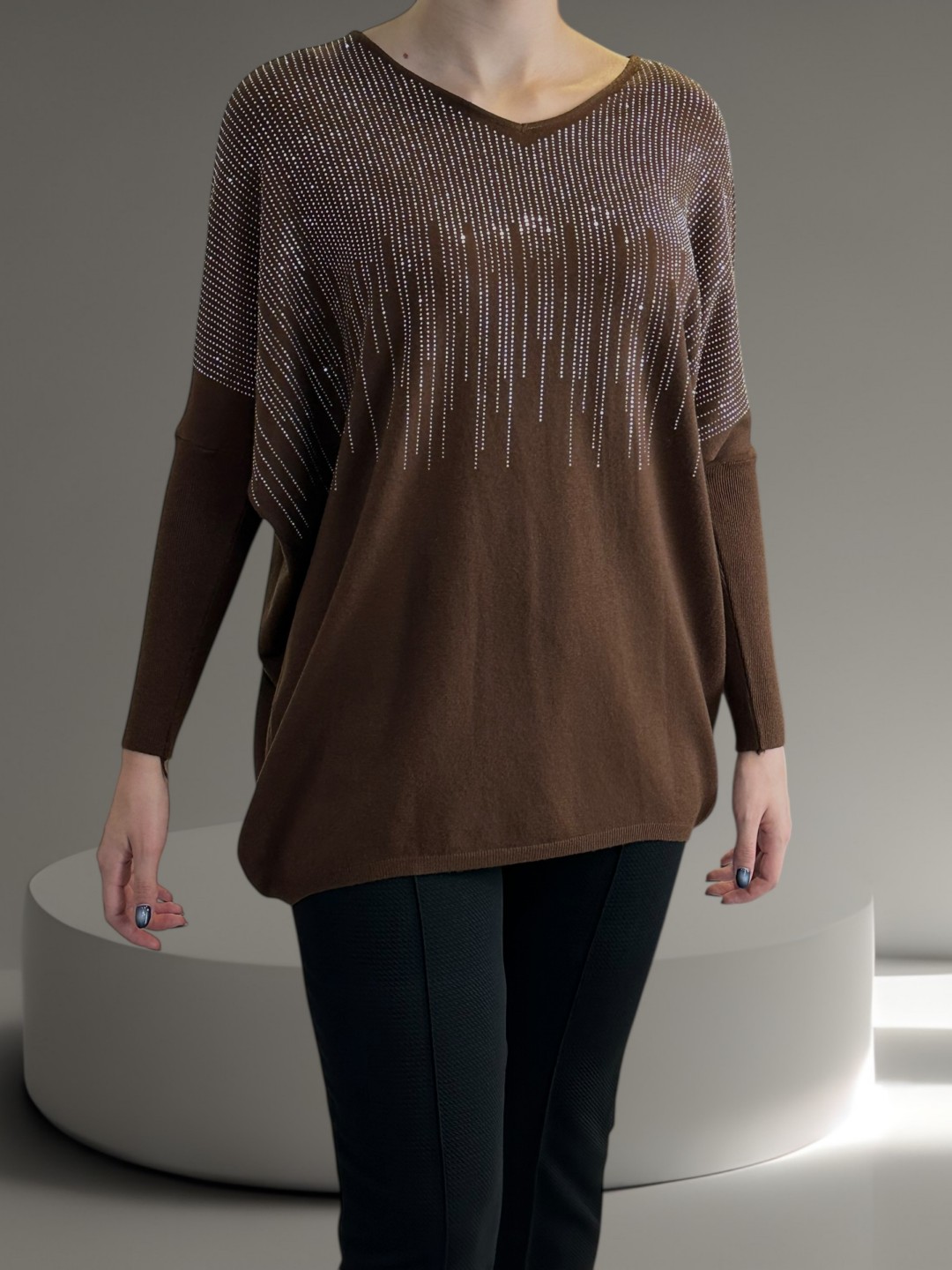 Πουλόβερ με Στρας για Λαμπερό Στυλ Πουλόβερ με Στρας για Λαμπερό Στυλ