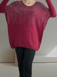 Πουλόβερ με Στρας για Λαμπερό Στυλ