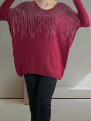 Πουλόβερ με Στρας για Λαμπερό Στυλ