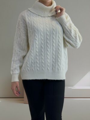 Πλεκτό Ζιβάγκο με Πλούσια Πλέξη για Ζεστό Στυλ