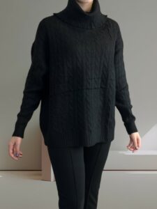 Πλεκτό Ζιβάγκο με Πλούσια Πλέξη για Ζεστό Στυλ