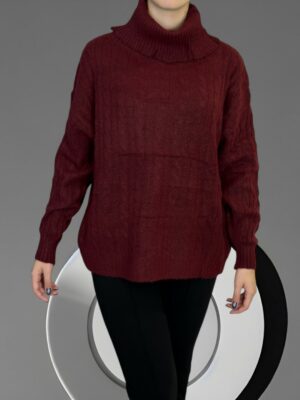 Πλεκτό Ζιβάγκο με Πλούσια Πλέξη για Ζεστό Στυλ