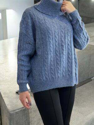 Πλεκτό Ζιβάγκο με Πλούσια Πλέξη για Ζεστό Στυλ