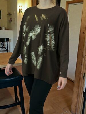 Πουλόβερ με Πούπουλο Σχέδιο