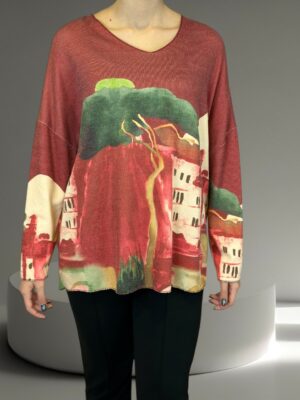 Μπλούζα με Καλλιτεχνικό Μοτίβο