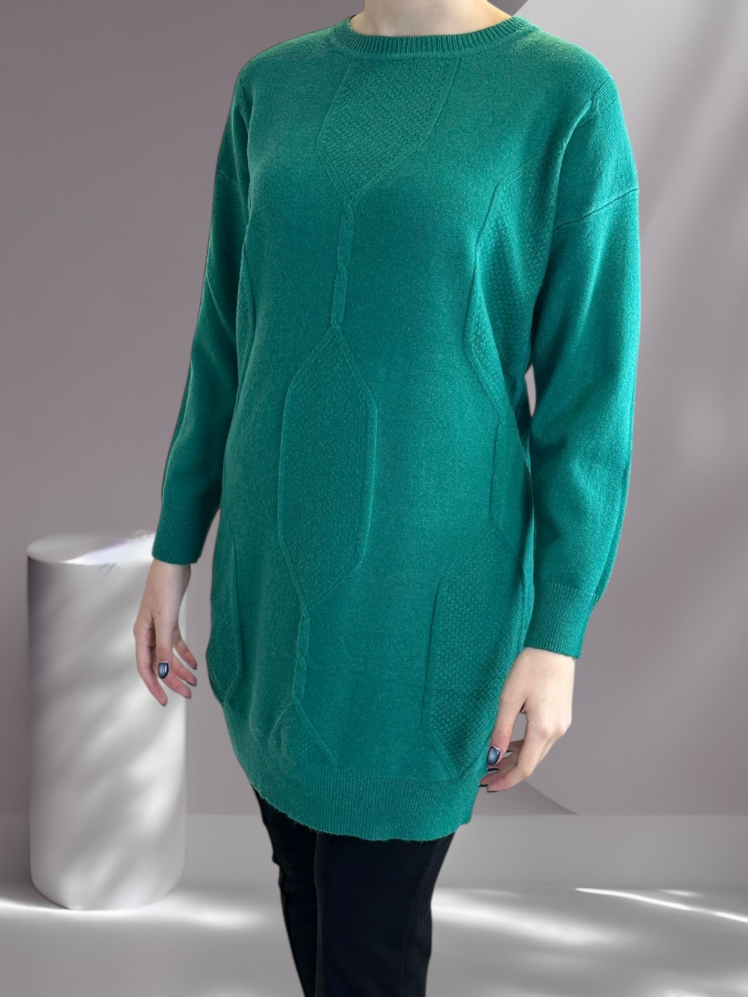 Πλεκτό Slim Fit Μπλουζοφόρεμα Πλεκτό Slim Fit Μπλουζοφόρεμα