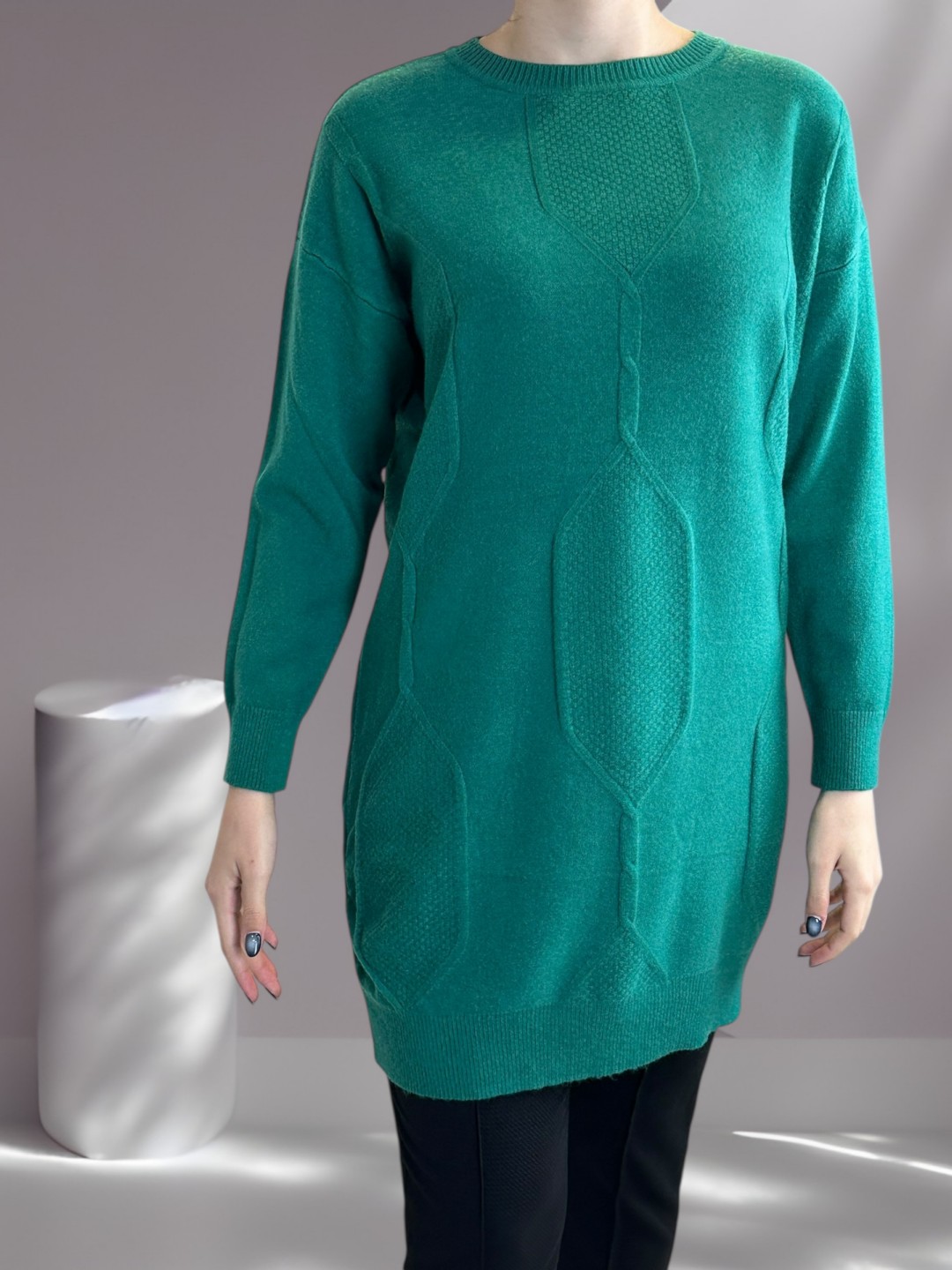 Πλεκτό Slim Fit Μπλουζοφόρεμα Πλεκτό Slim Fit Μπλουζοφόρεμα